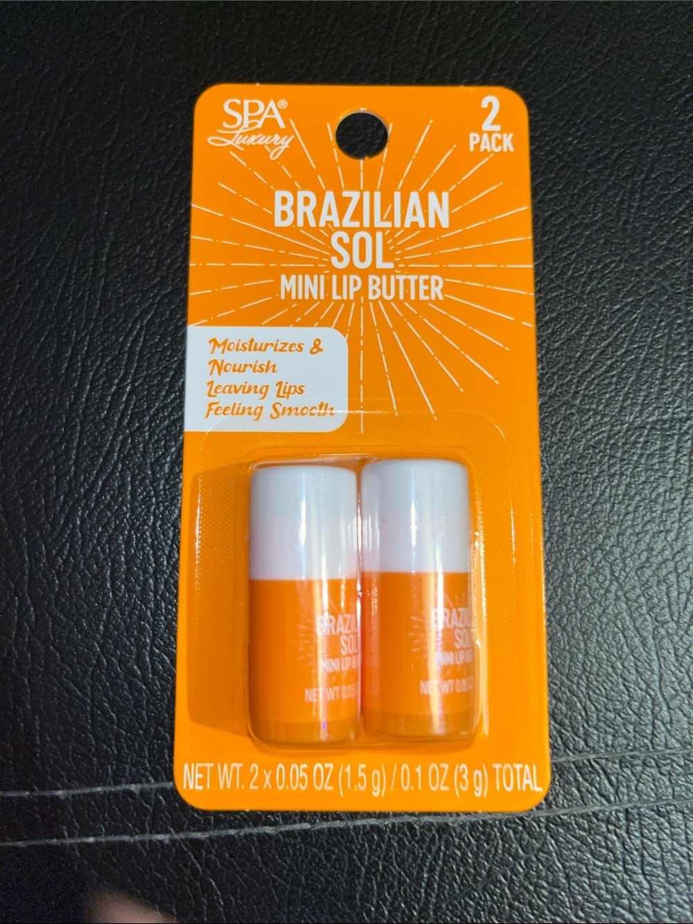 Brazilian Sol Mini Lip Butter 2-Pack in Bright Orange